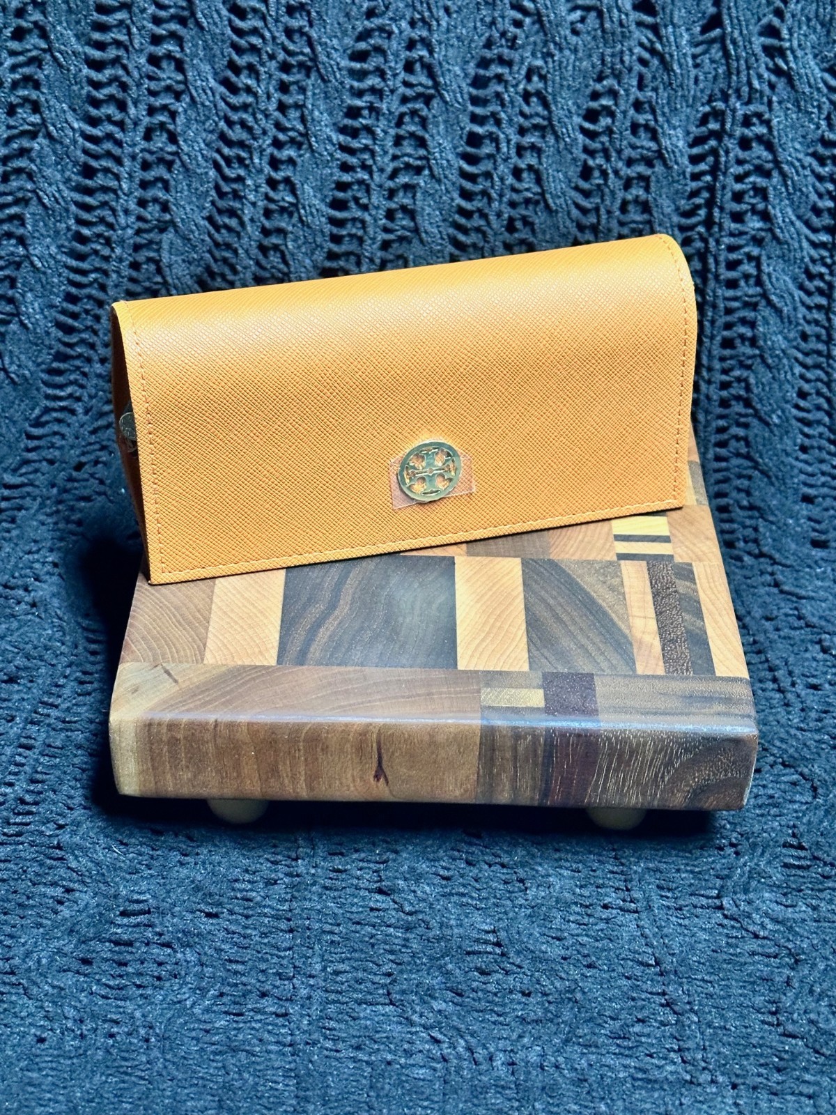 NEW Tory Burch Eyeglass Case INCLUDES Tory Burch Eyeglass Pouch / Bag -BRAND NEW