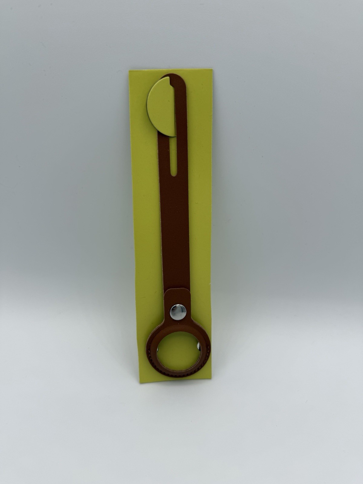 Apple Air Tag Brown Leather Strap - Great For Traveling & Everyday Use