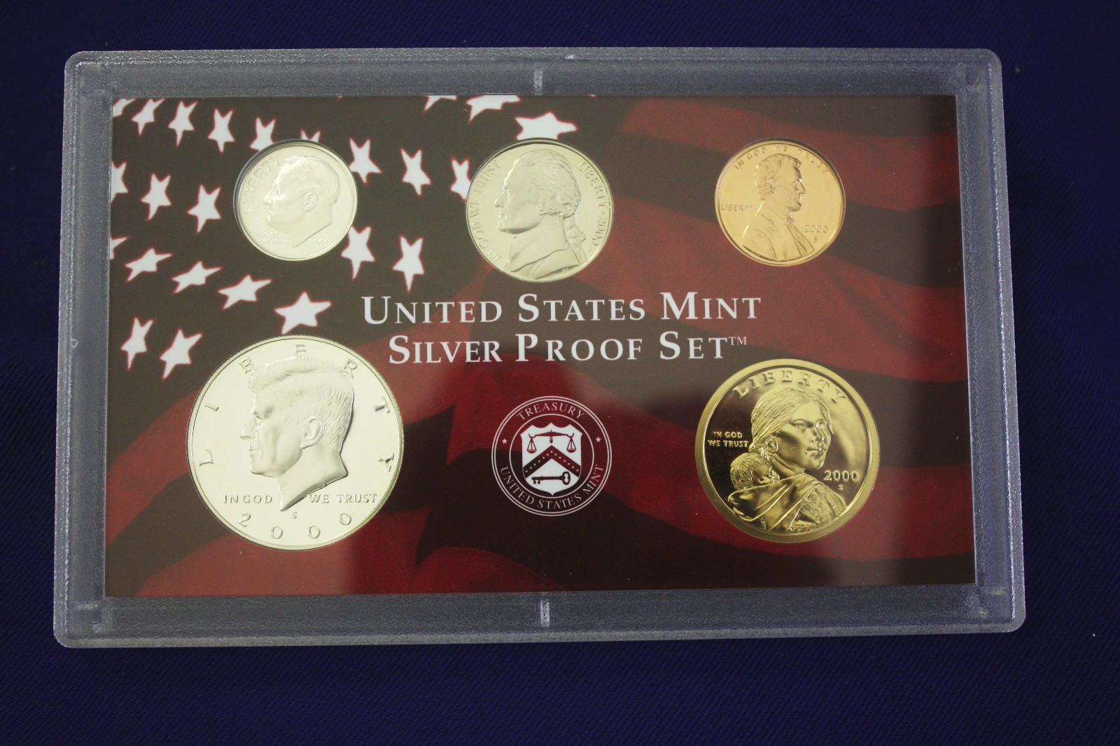 2000 US Mint Silver Proof Set Red Box OGP COA