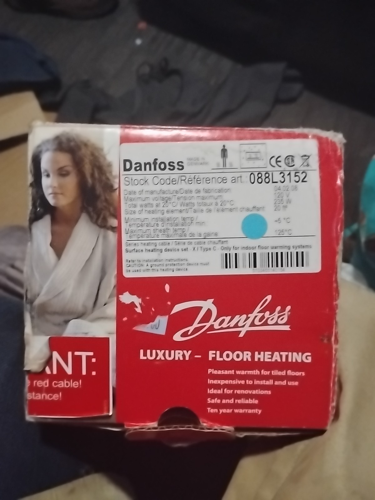 Danfoss Luxury Floor Heating and Temperature Control Thermostat