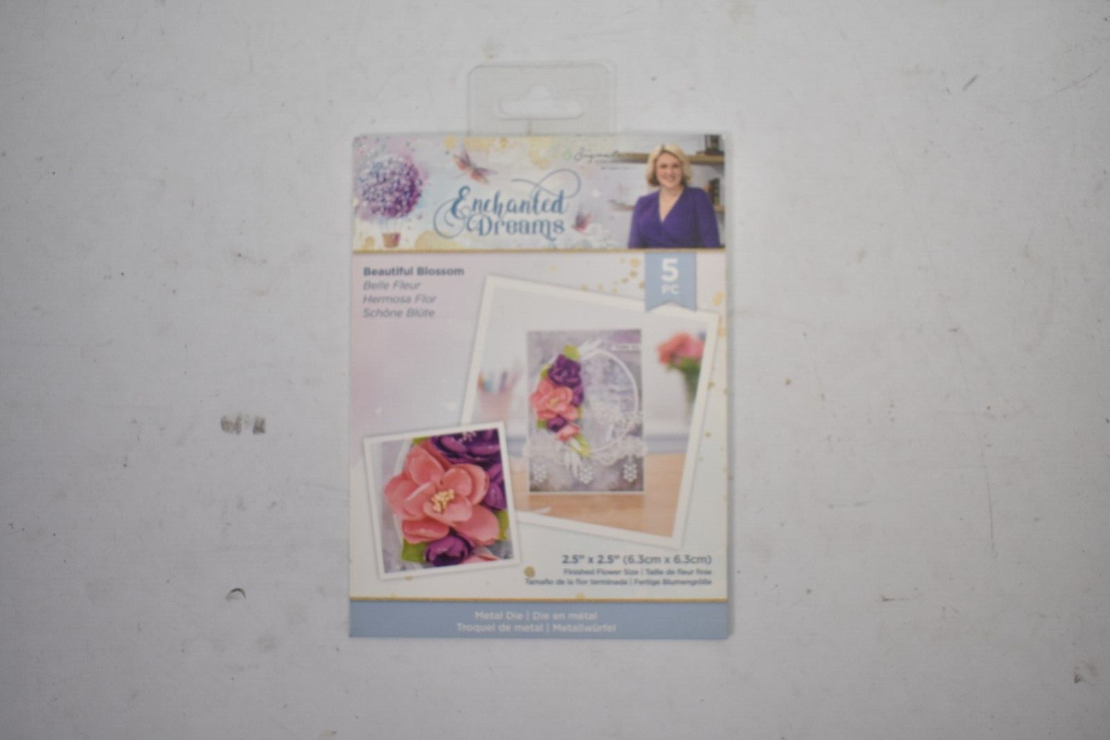 Crafters Companion Enchanted Dreams Stamp & Die Set Beautiful Blossom 5 Piece