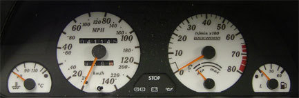 Lockwood Peugeot 306 Petrol with Oil - Starts at 20MPH RED (ST) Dial Kit 44AA