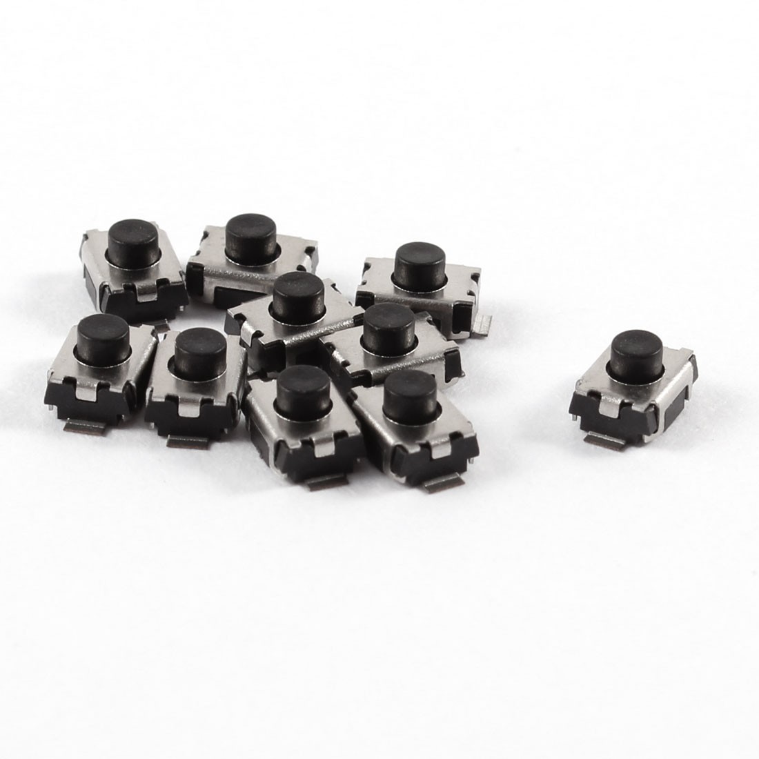 10 Pcs 3x4x2.5mm Push Button Surface Mounted Devices SMT Tactile Tact Switch