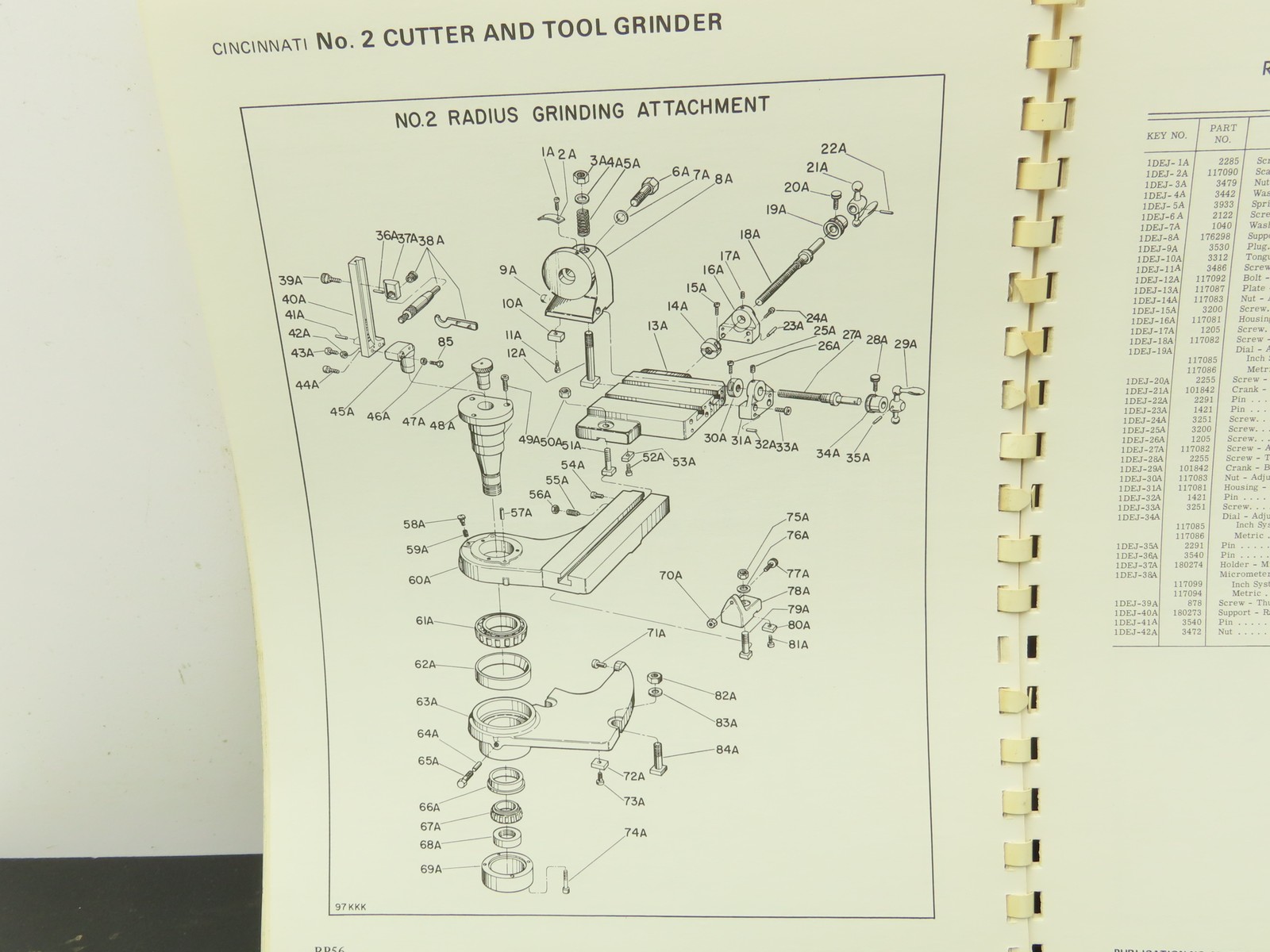 Cincinnati No 2 DO Cutter & Tool Grinder Owner Operator Instruction Manual