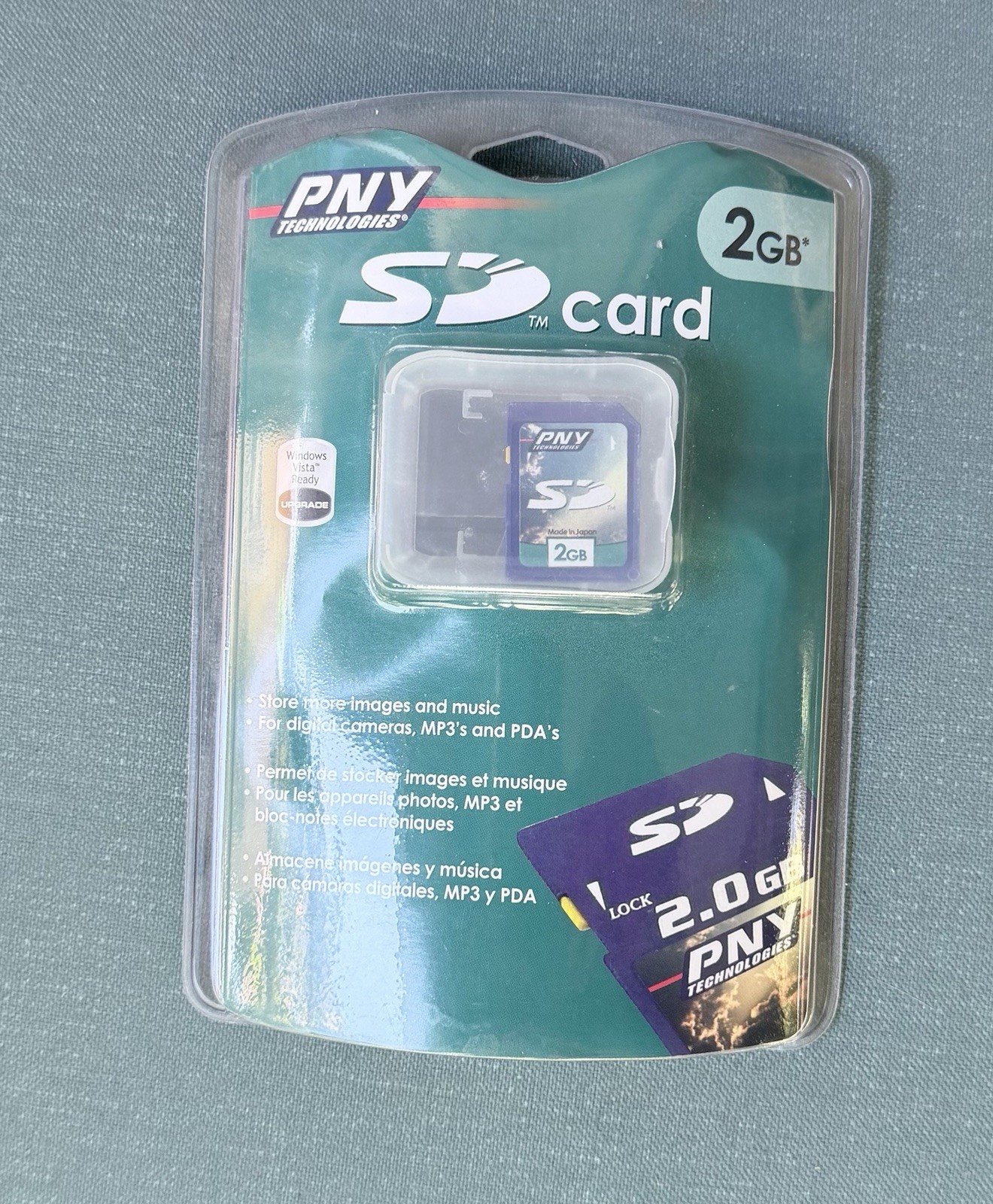 NEW PNY Technologies 2GB SD Card - Factory Sealed