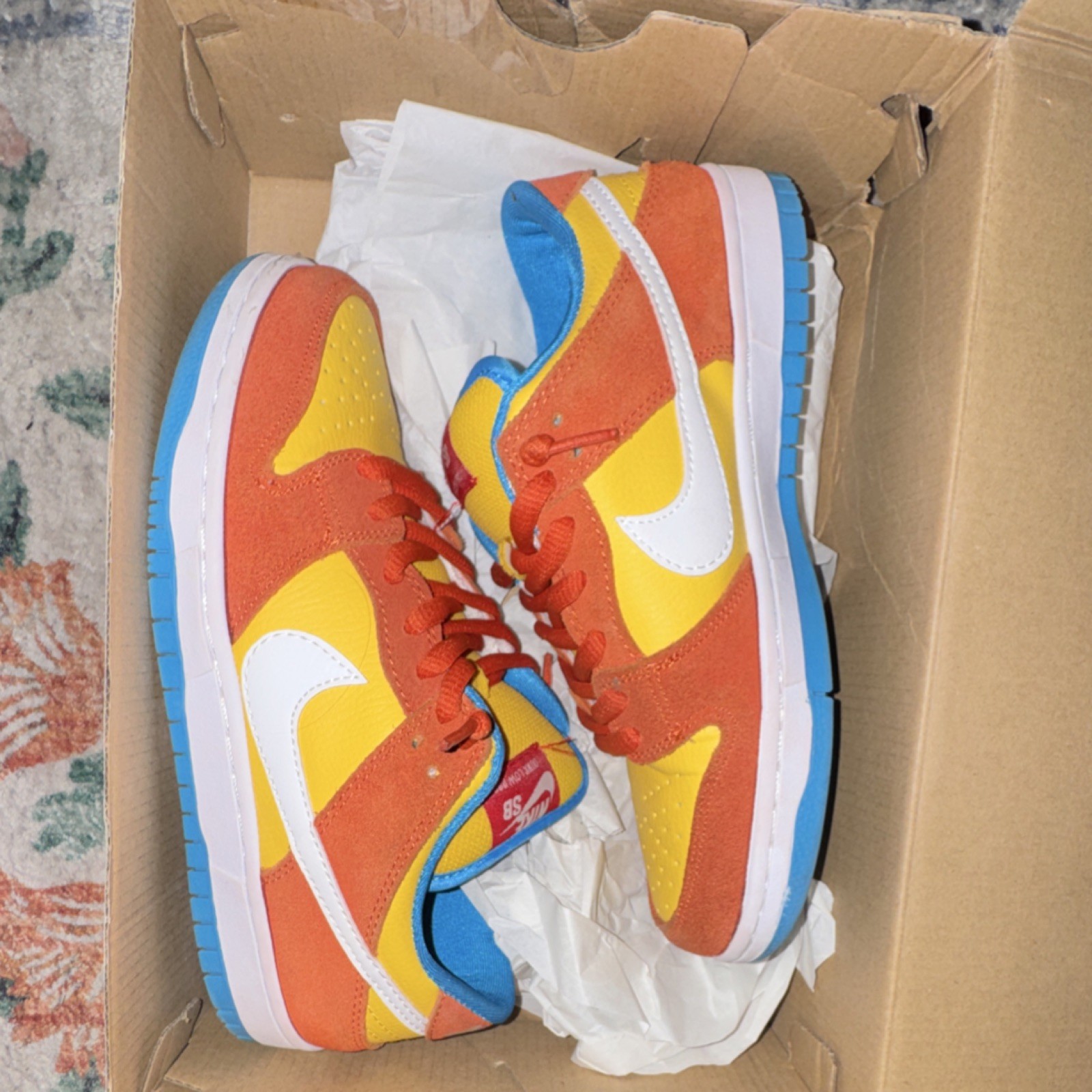 Rep Nike SB Dunk Low “Bart Simpson”Skateboarding Shoes for Men