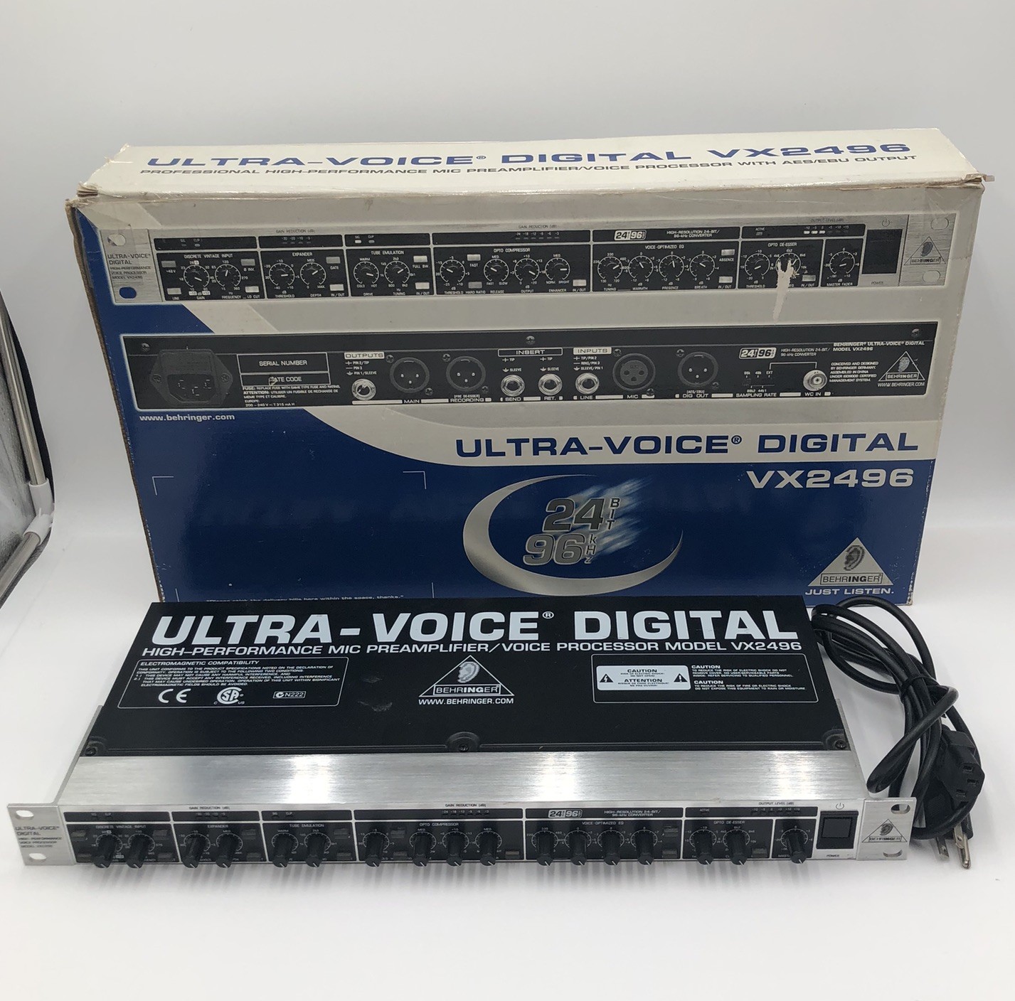 Behringer Ultravoice Digital VX2496 Microphone Preamplifier Very Good Working