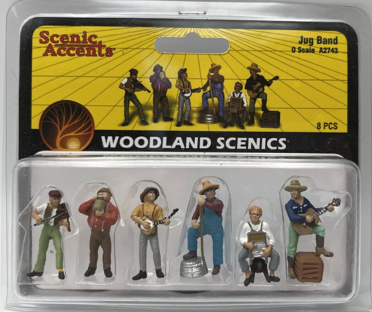 WOODLAND SCENICS A2743 JUG BAND 8 PEICES  O SCALE NEW IN PACKAGE