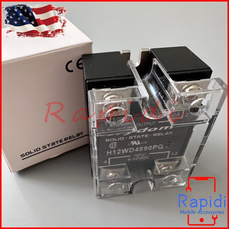 New For Crydom H12WD4890PG Module Solid State Relay 4-32VDC 90A Load 600VDC