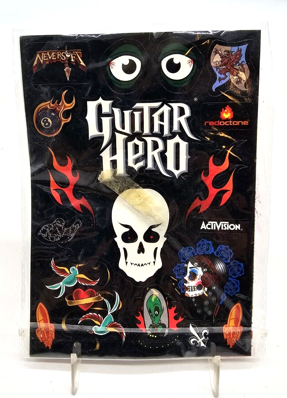 Guitar Hero Stickers: Activision, Video Games, Rock Star Sealed
