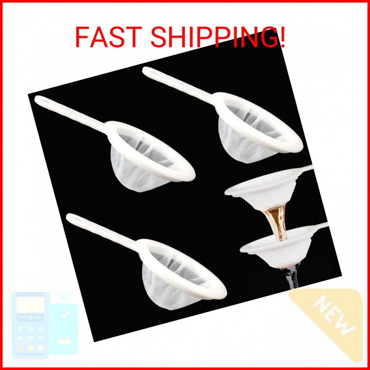 3 Pack Brine Shrimp Sieve Net, Aquarium Filter Strainer with 80/120/200 Mesh for