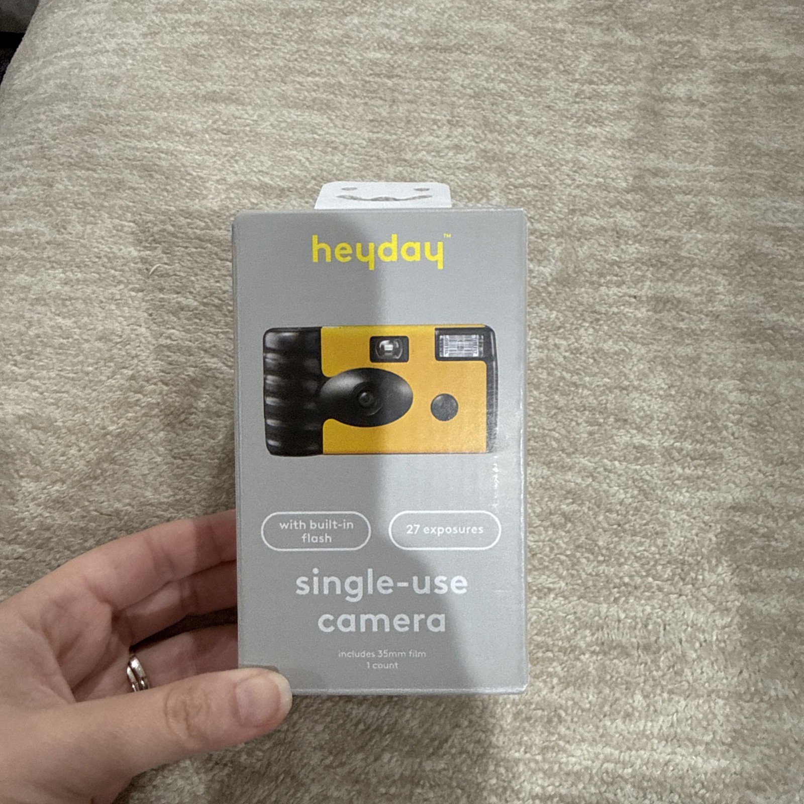 Heyday Single-use Camera w/ Built-in Flash - Yellow