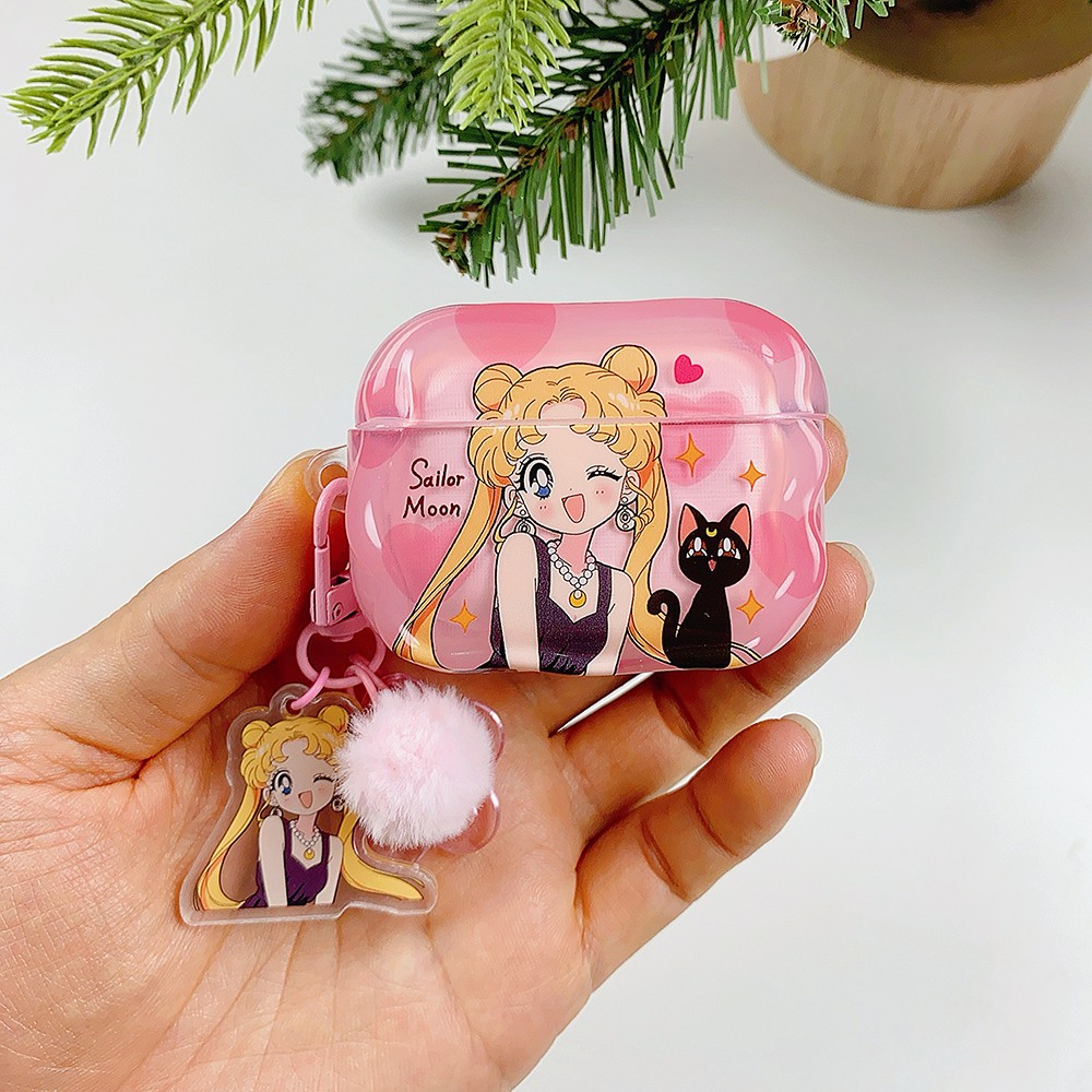 Cute Cartoon Airpods Pro 3 Protective Case for AirPods 2& 4 Charging Cover+Charm