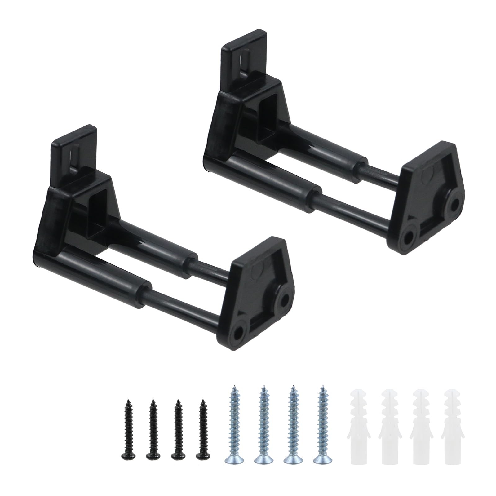 Nicerity 2Pcs Barn Sliding Door Floor Guide Plastic Adjustable Wall Mount...