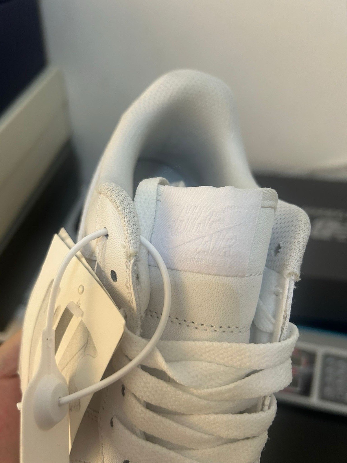 Nike Air Force 1 Low Top Men's White Solid Lace-Up Athletic Sneakers