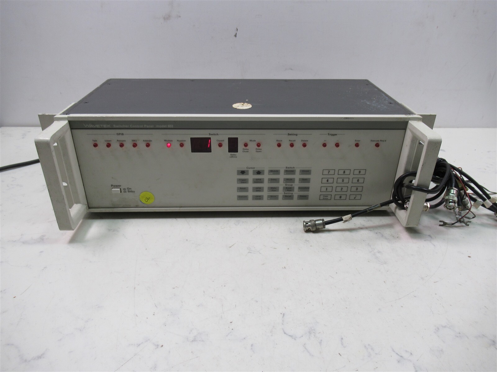 Wavetek 603 Signal Switcher Control Panel 5 Channel Switch Module 614 & 615 601