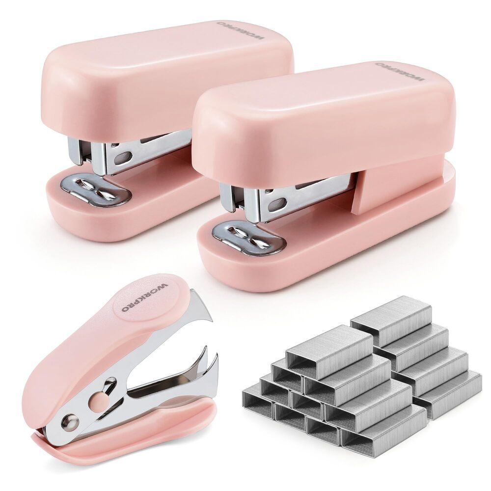 WORKPRO Mini Stapler Stapler Set 2 Stapler 1 Staple Remover 2000 Standard Staple