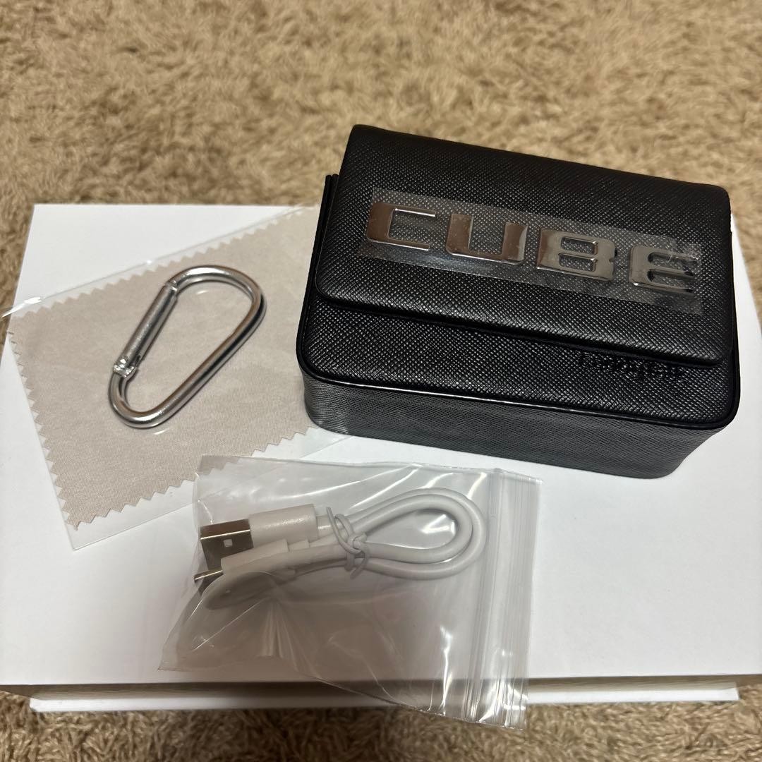 CaddyTalk CUBE Golf Laser Rangefinder Silver Used with Manual
