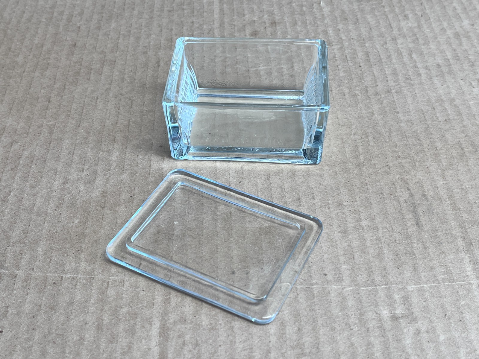 Glass Slide Staining Dish with Built-In Slide Rack