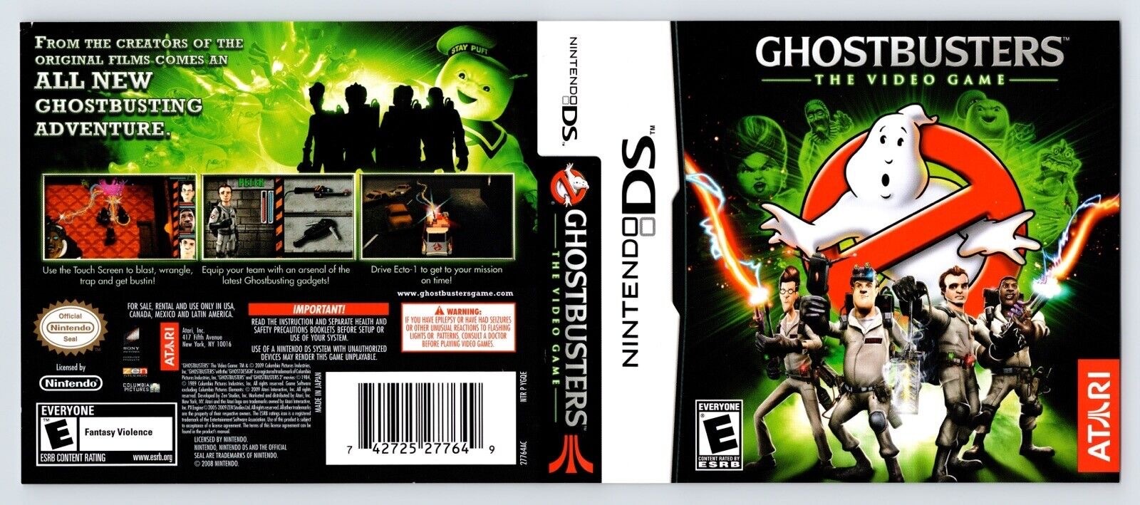 Ghostbusters The Video Game Nintendo DS Used Video Game Boxart Only No Game