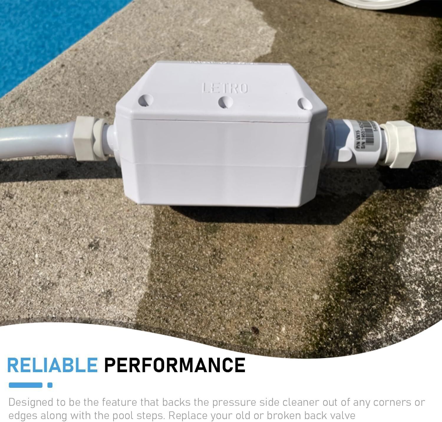 for Pentair E10 White Back-Up Valve Replacement Automatic Pool Cleaner