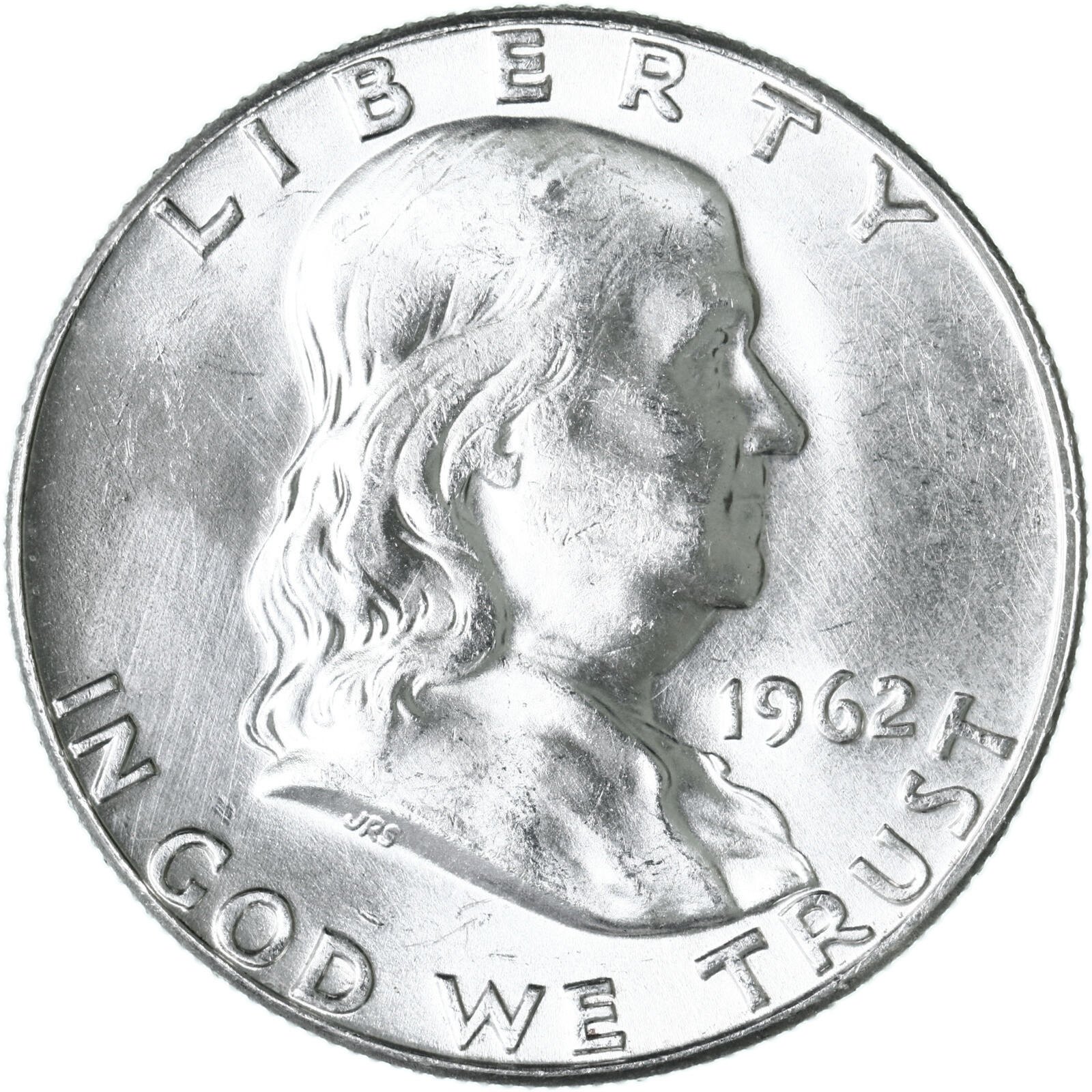 1962 (P) Franklin Half Dollar 90% Silver BU