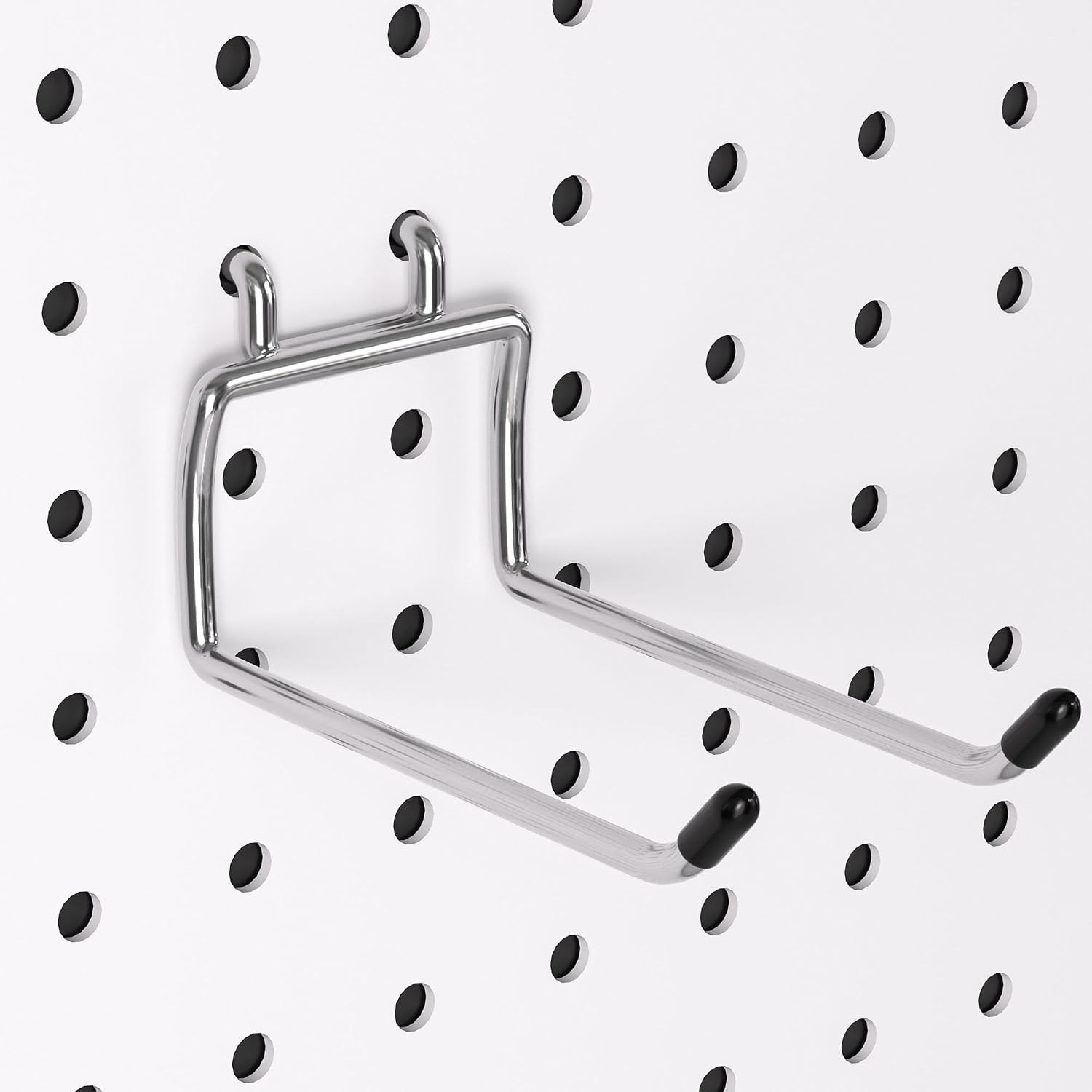 Durable 30 Pack Pegboard Hooks - 4 Inches, Tool-Free Installation, Silver Finish
