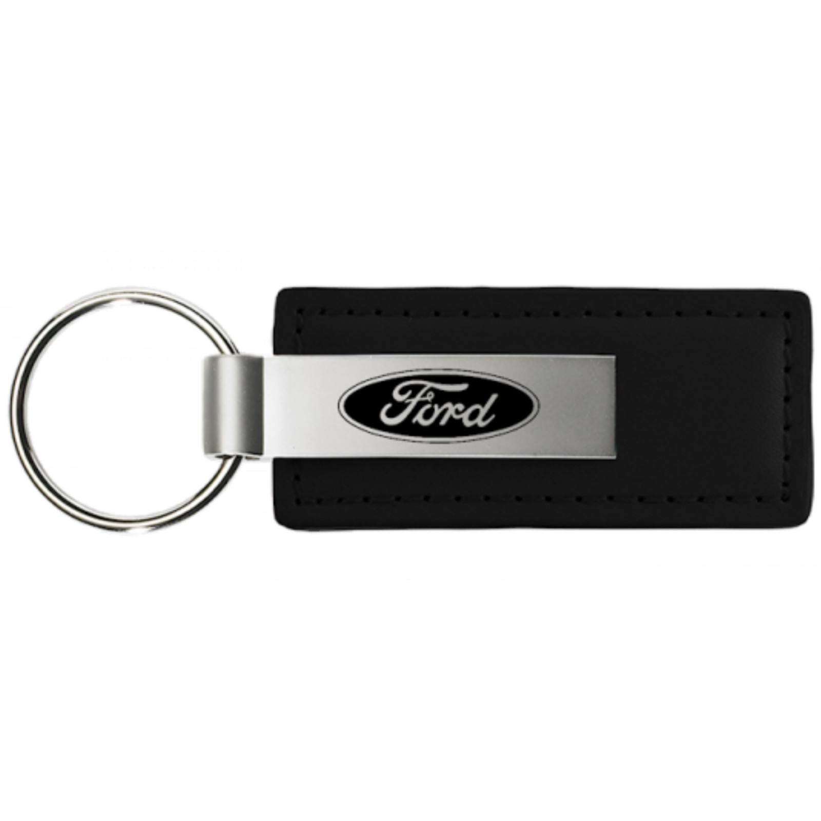 , INC. Officially Licensed Leather Key Chain for Ford (Black)