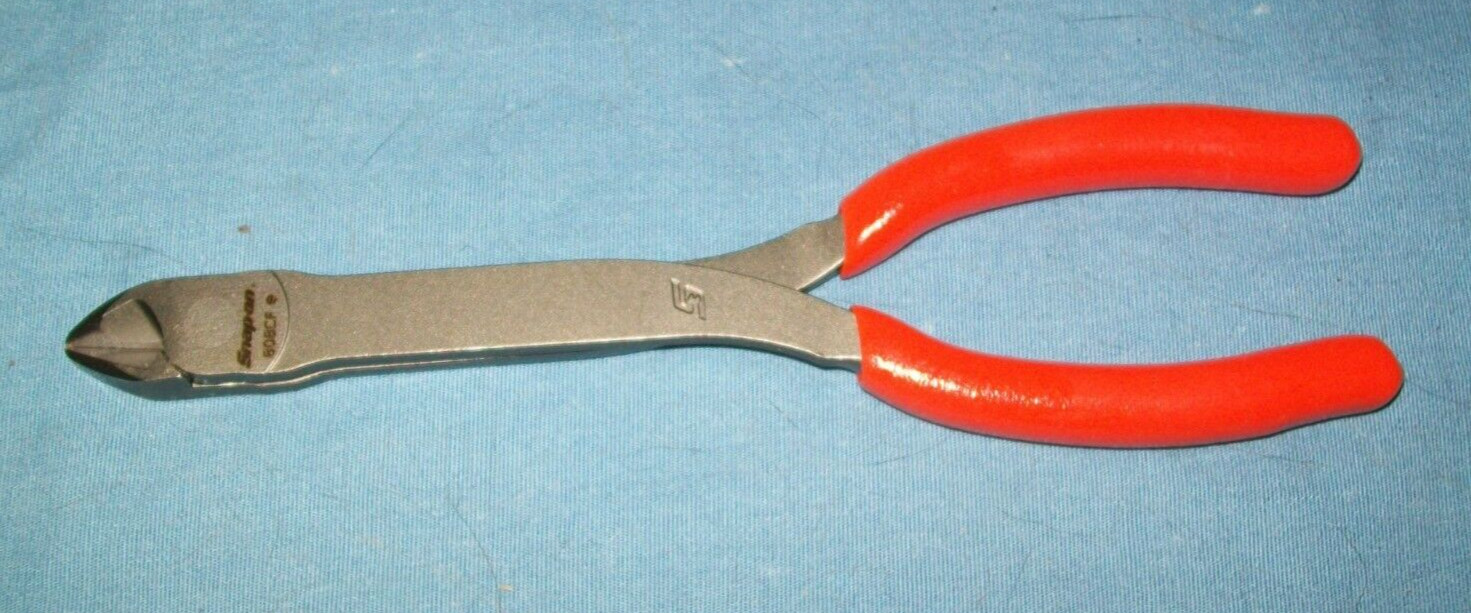 New Snap-on™ 808CFO 8" Long Mini Diagonal Cutters Orange Vinyl Grip Unused
