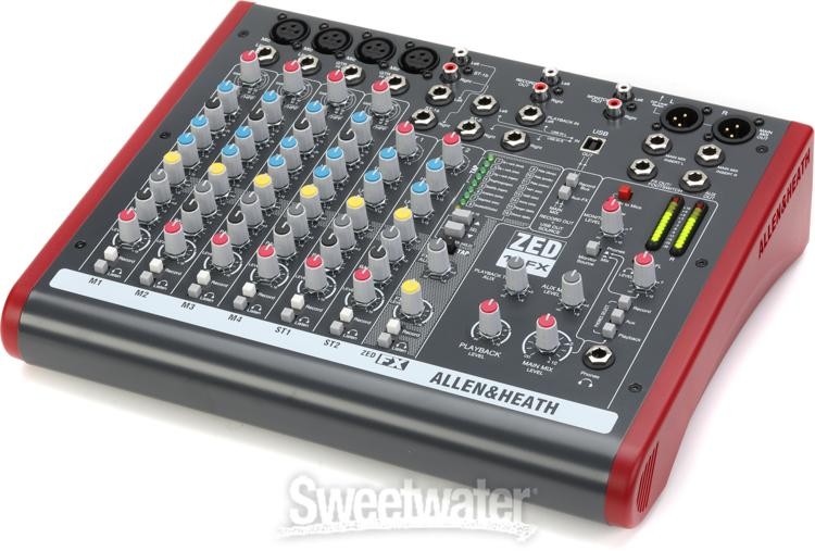 Allen & Heath ZED-10FX 10-channel Mixer with USB Audio Interface and Effects