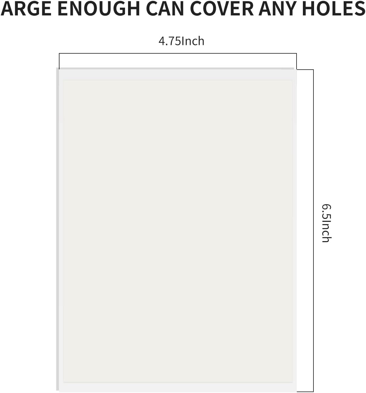 Vinyl Siding Repair Kit, White Durable Self-Adhesive 6 Pack