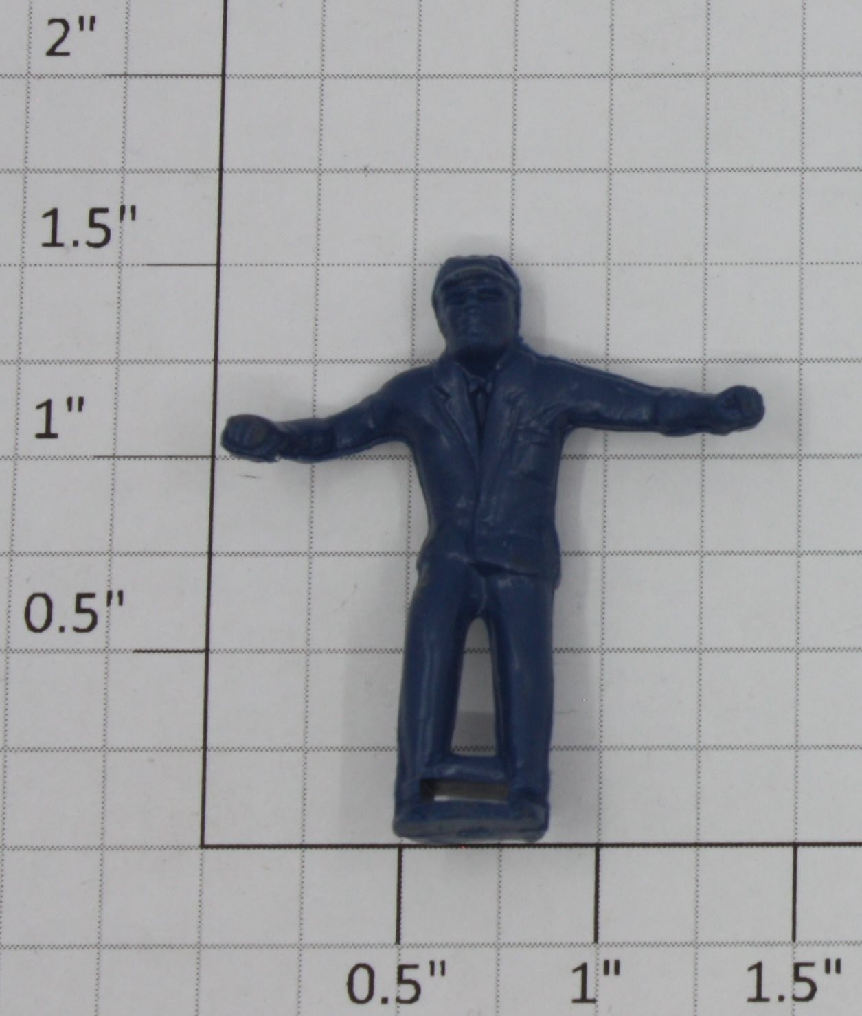 Lionel 19811-44 Blue Brakeman Car Figure with Unpainted Face