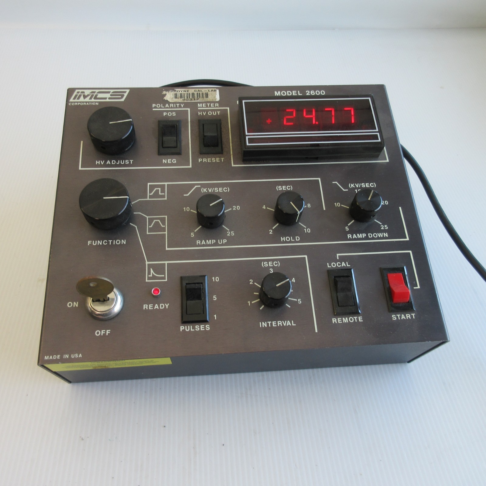 IMCS System ESD Tester Model 2600 Electrostatic Interface Simulator - UNTESTED
