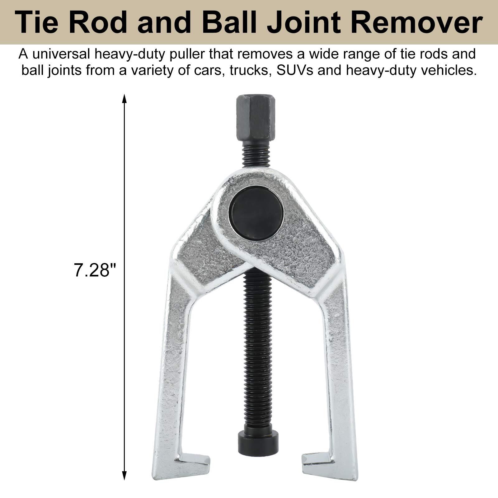 6PC Front End Service Tool Kit Ball Joint Tie Rod Set Pitman Arm Puller Remover