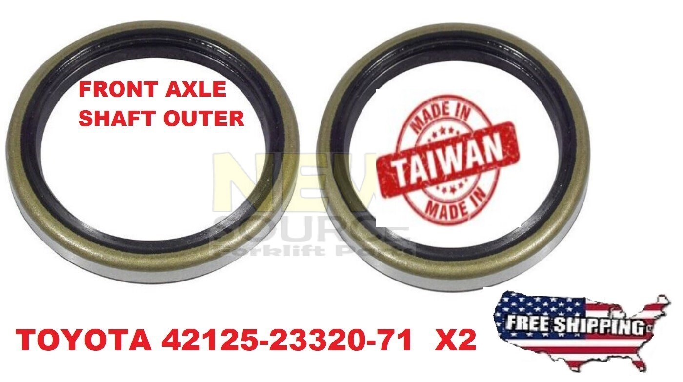 TOYOTA FORKLIFT 42125-23320-71 SET OF 2 OUTER FRONT AXLE OIL SEAL 42X53X7 RR239