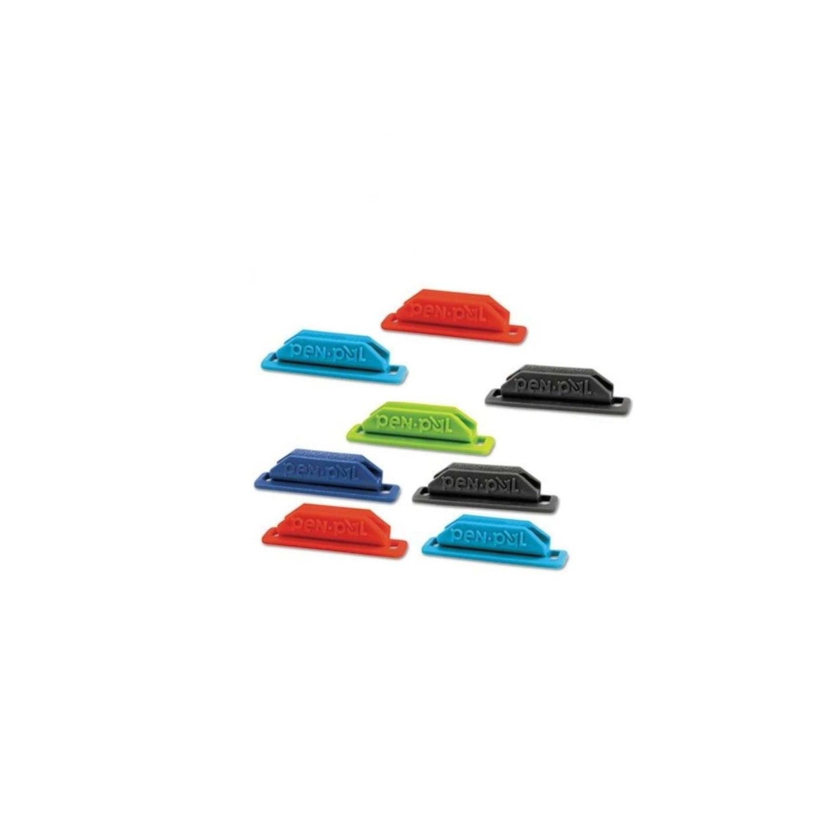 Slim Pencil and Pen Holder - Non-Toxic Rubber Caddy for Space Saving Storage