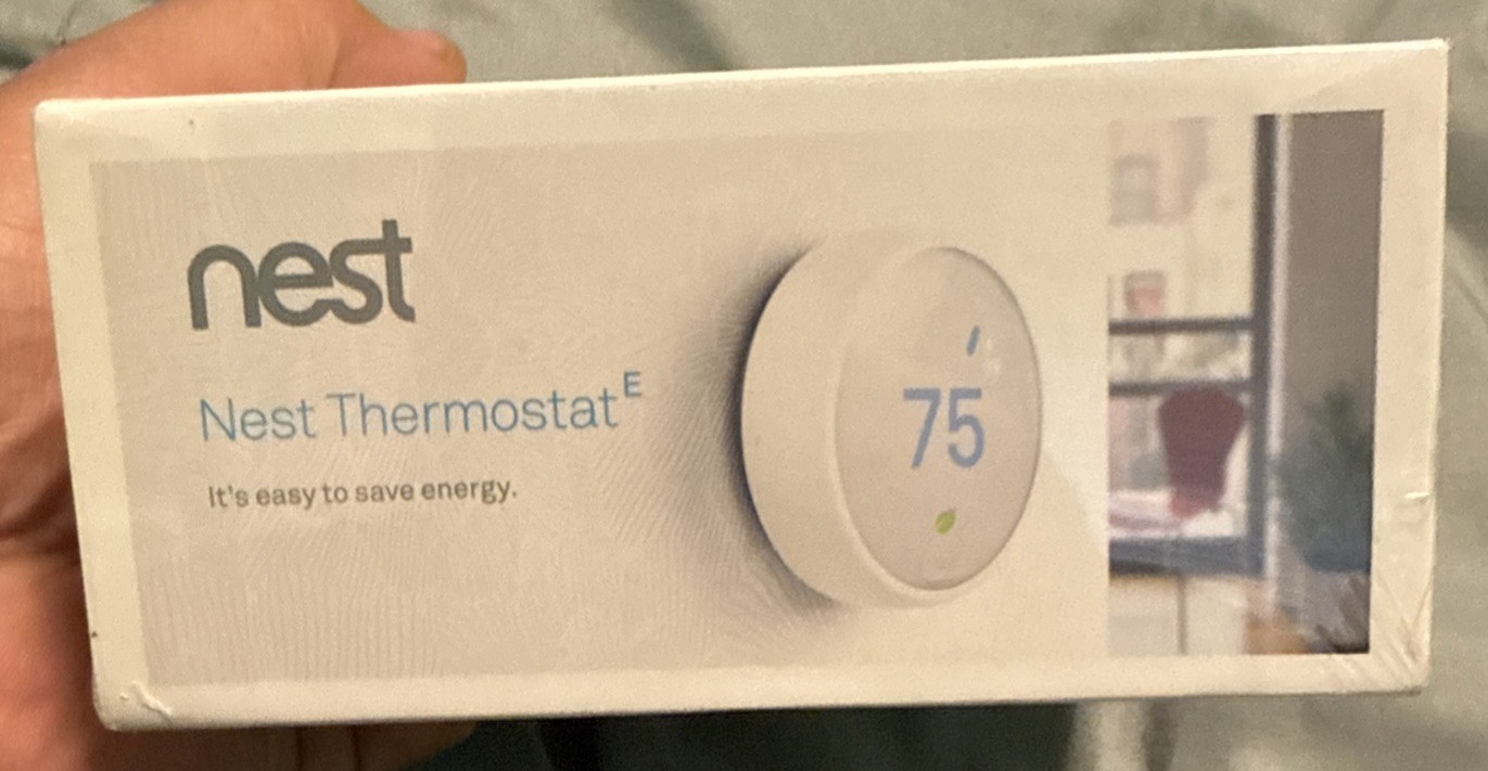 Nest Thermostat E T4000ES Programmable Thermostat White New Sealed