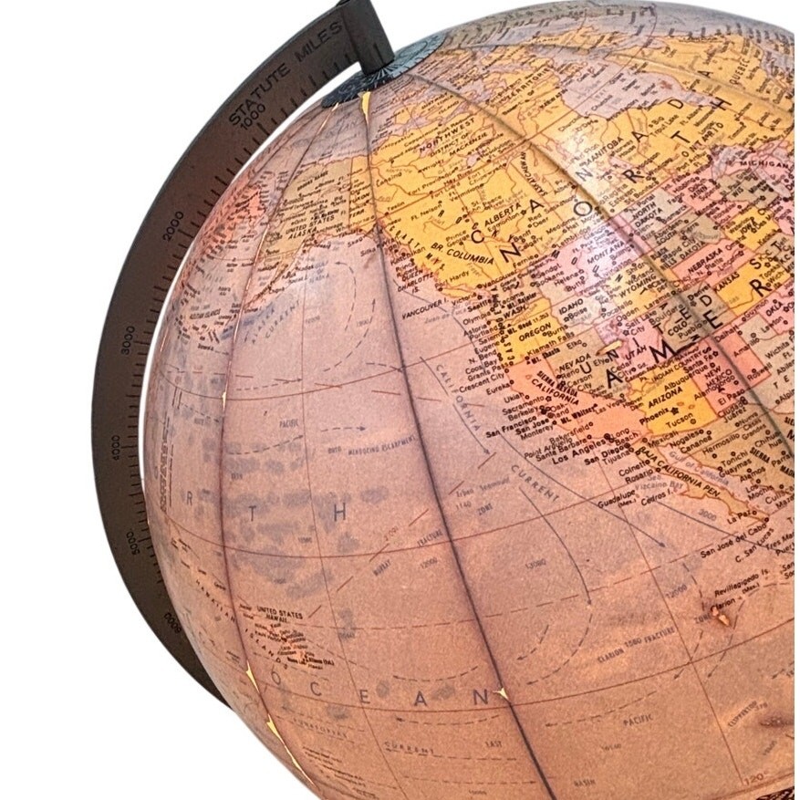Replogle 12” Illuminated World Globe Wood Base