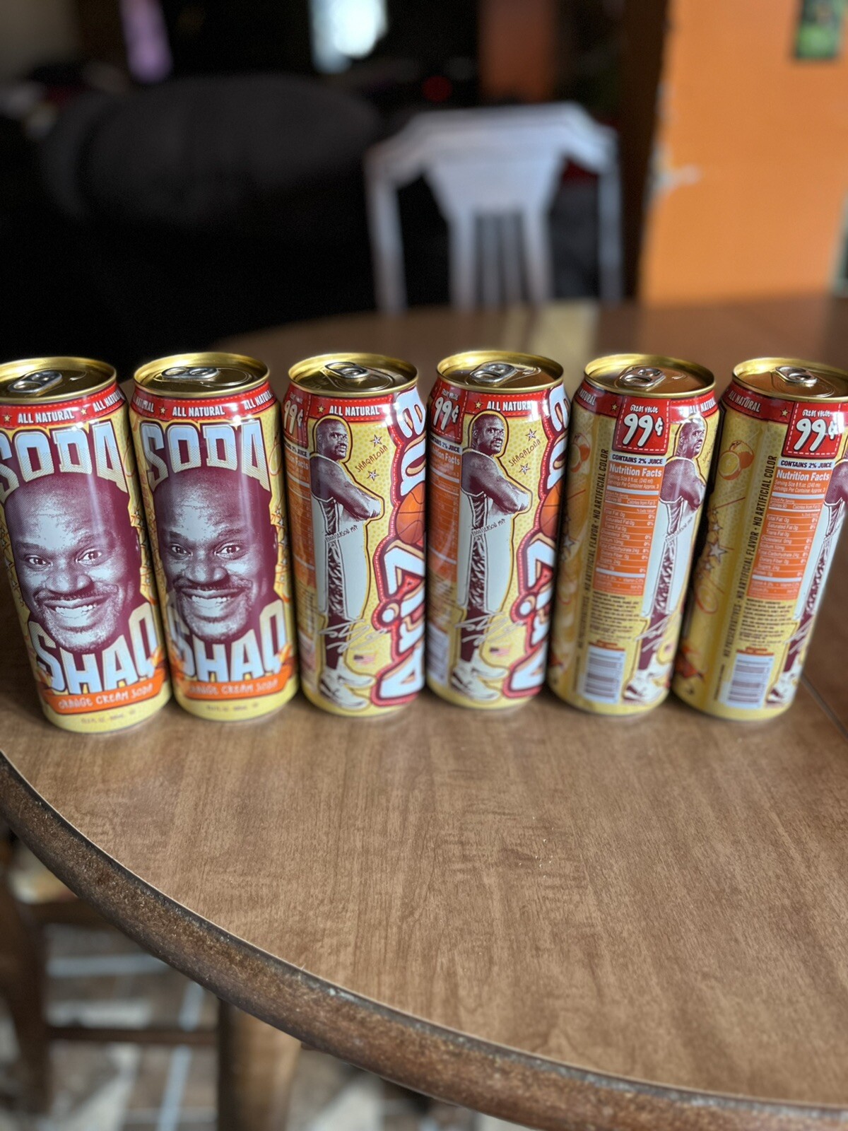 Soda Shaq! Arizona Iced Tea Shaq Soda. Unopened, In Perfect Condition, Lot Of 6