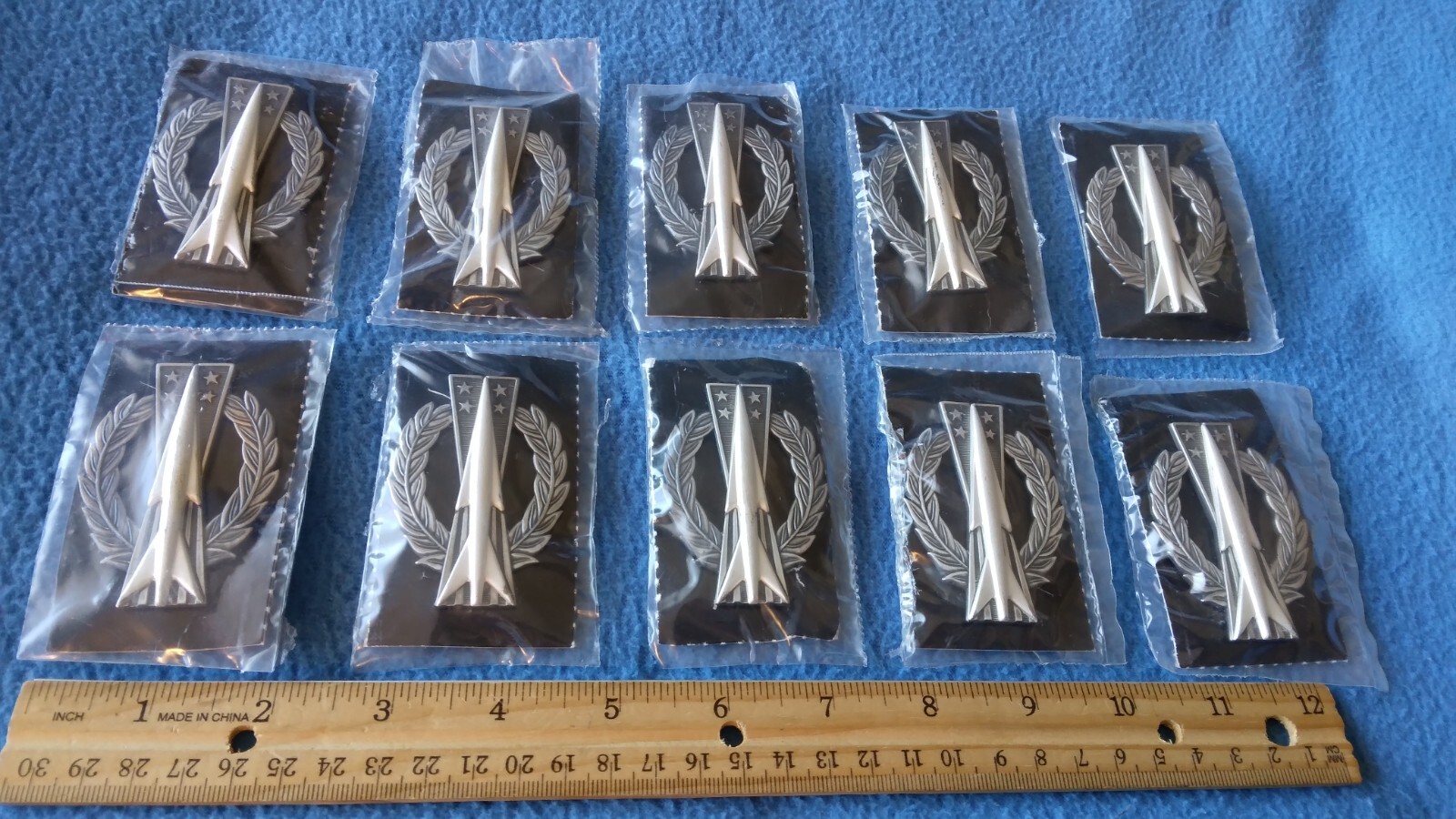 LOT OF 10 - BASIC  MISSILE OPERATOR AIR FORCE FULL SIZE PINS - NEW SEALED