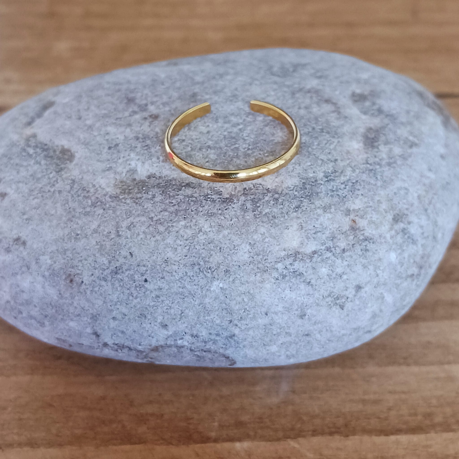 Fine Gold plated Band adjustable Toe Ring | 925 Sterling Silver