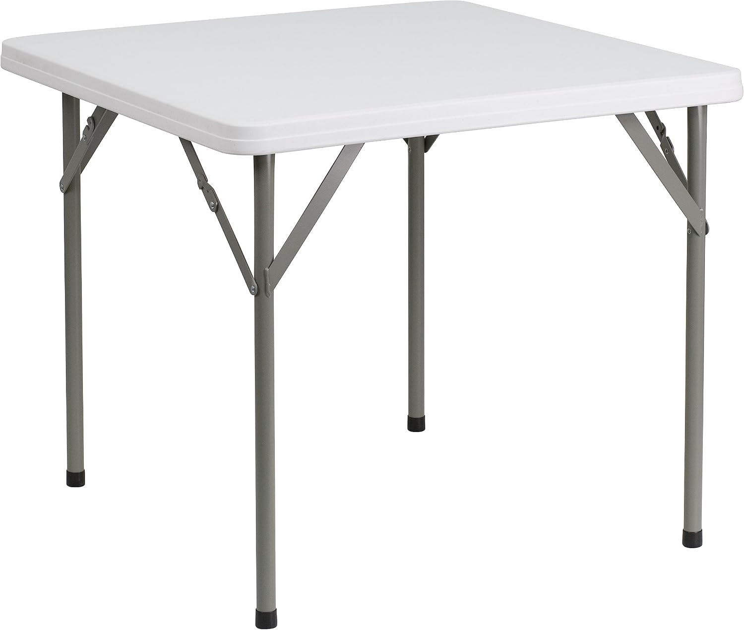 Kathryn 5-Foot Granite White Plastic Folding Training Table & Elon 2.85-Foot Squ