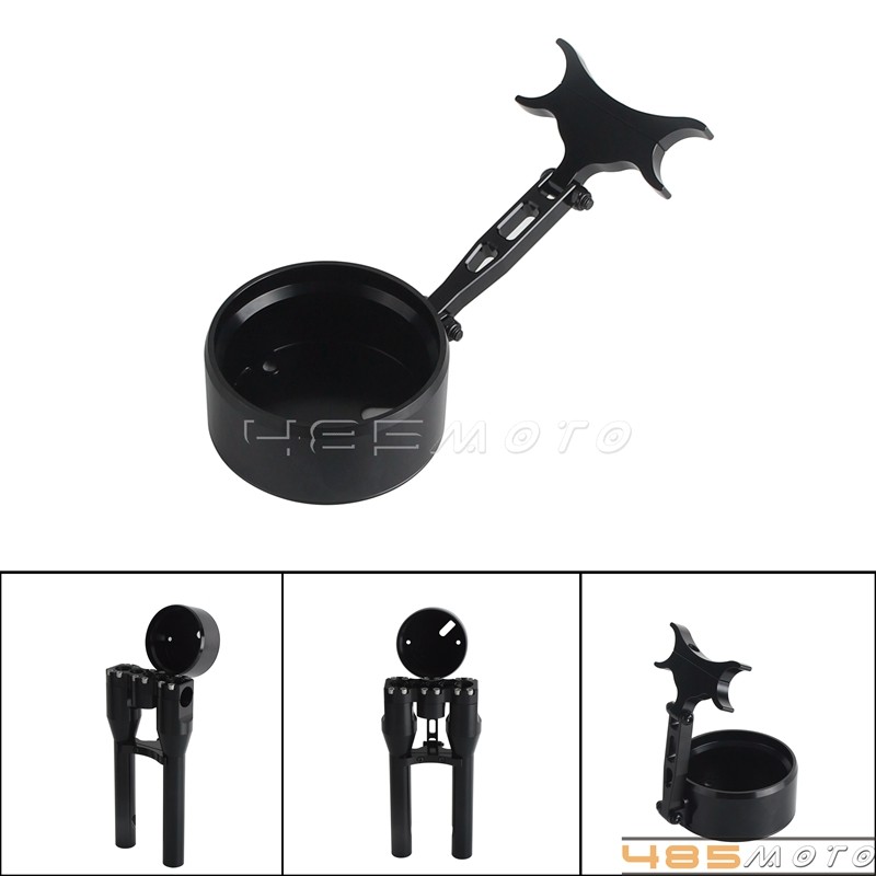 T-Bar Digital Gauge Mount For Harley Softail Low Rider FXLRS 1-1/4" Riser T-Bar