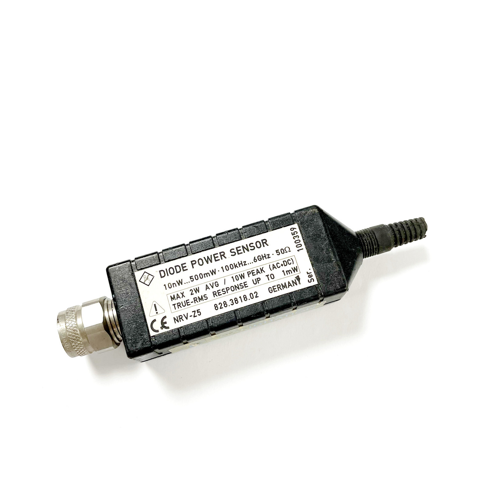 ROHDE & SCHWARZ DIODE NRV-Z5 POWER SNSR 100KHZ - 6GHZ - 500MW