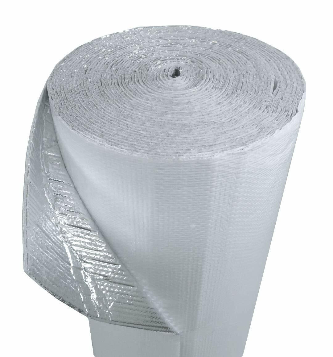 WHITE / FOIL DOUBLE BUBBLE REFLECTIVE 48" x 4ft. Concrete Slab Insulation R8