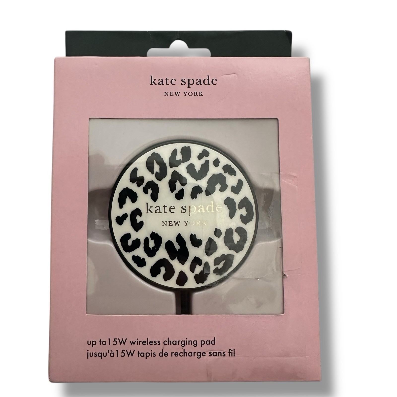 Kate Spade Wireless  Phone Charging Puck/Pad 15W MagSafe  Round USB-C, PD