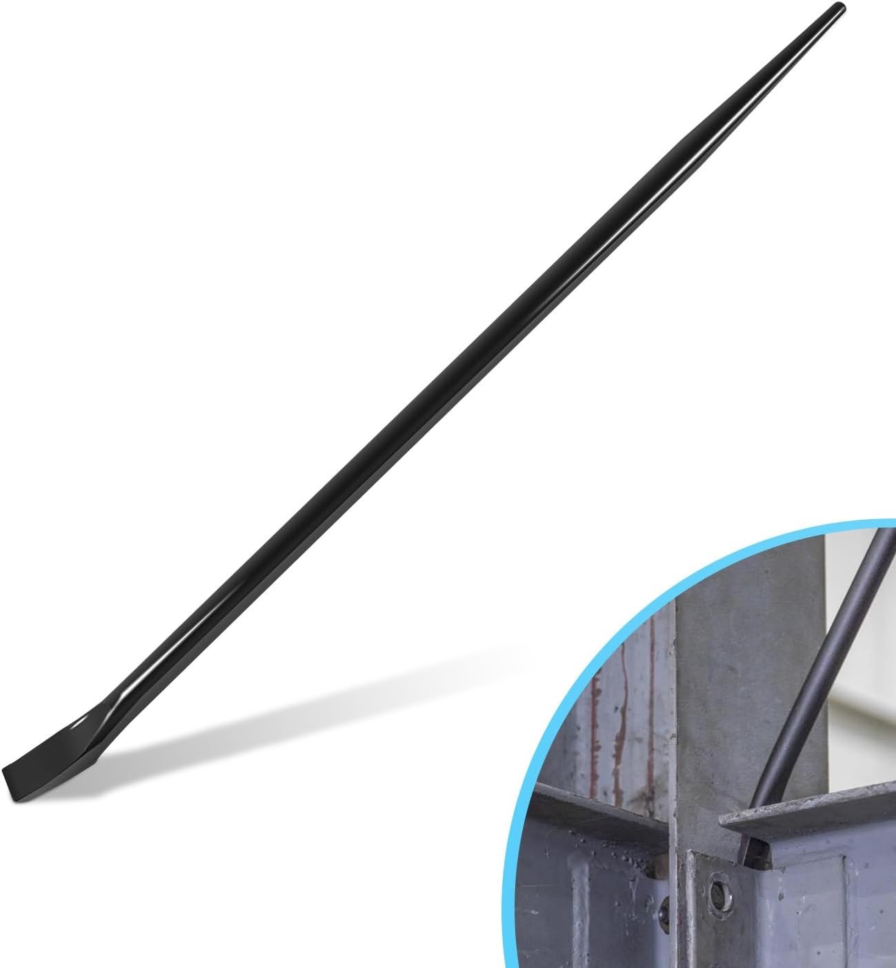 7/8x30" Heavy Duty Alignment Pry Bar,Sleever Bar for Ironworkers Aligning,Prying
