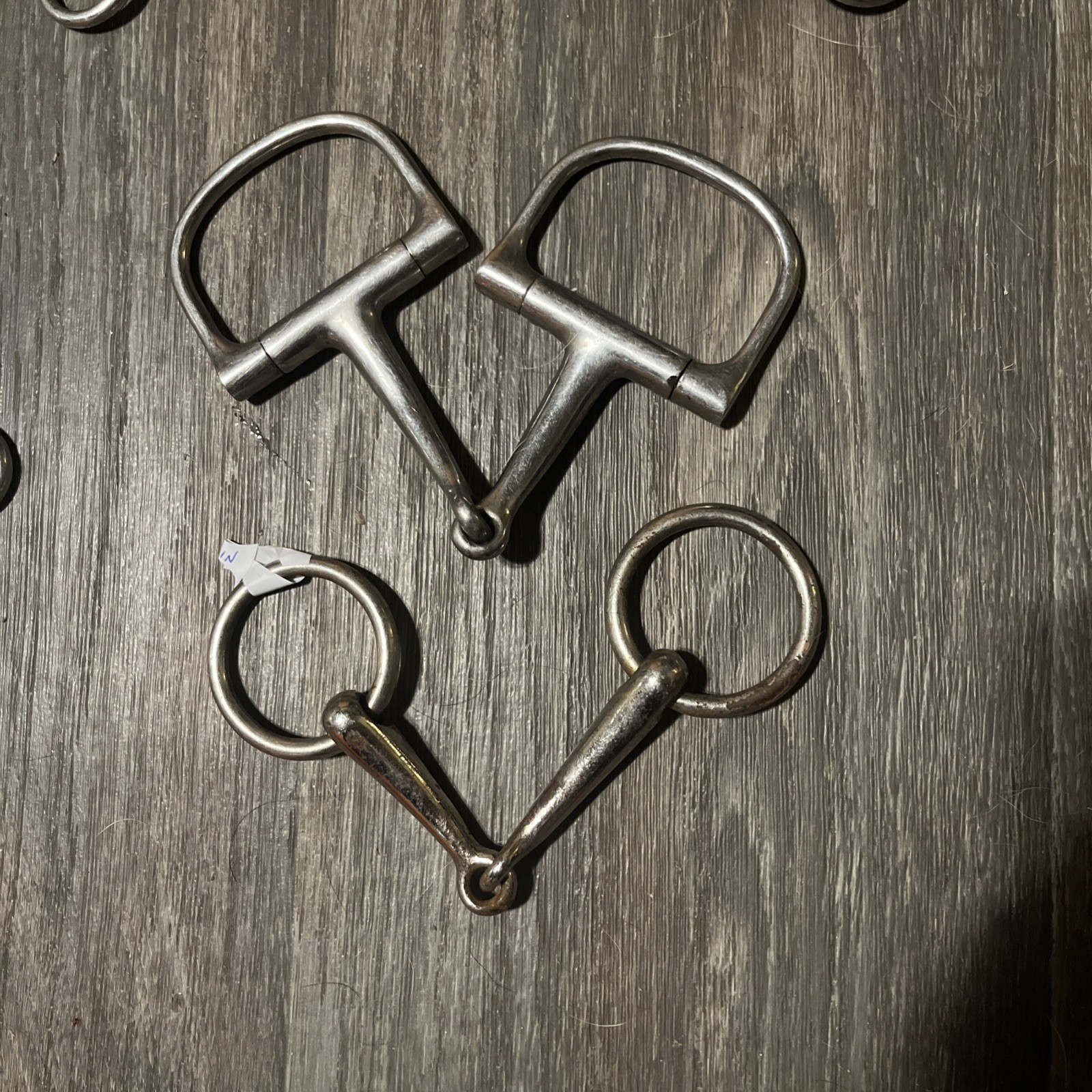 Two Snaffles . Lot Deal. 4.65” O Ring . 5” D Ring