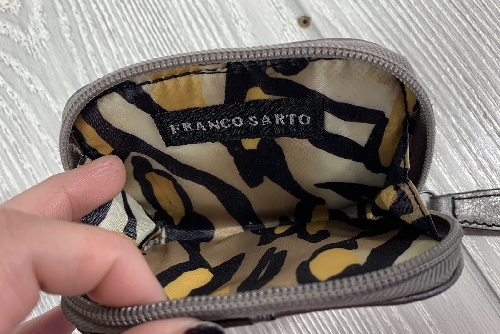 Silver Franco Sarto Coin Purse