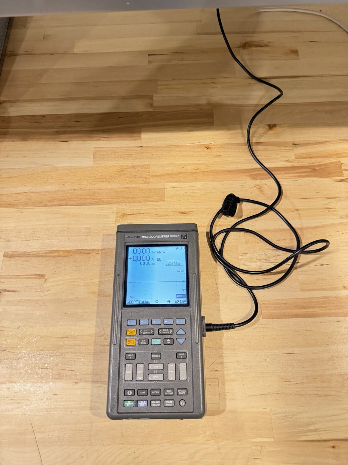 FLUKE 105B SCOPEMETER SERIES II 100MHZ HANDHELD OSCILLOSCOPE (TESTED)